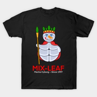 Mecha Cyborg Cute Turtle Mix-Leaf T-Shirt